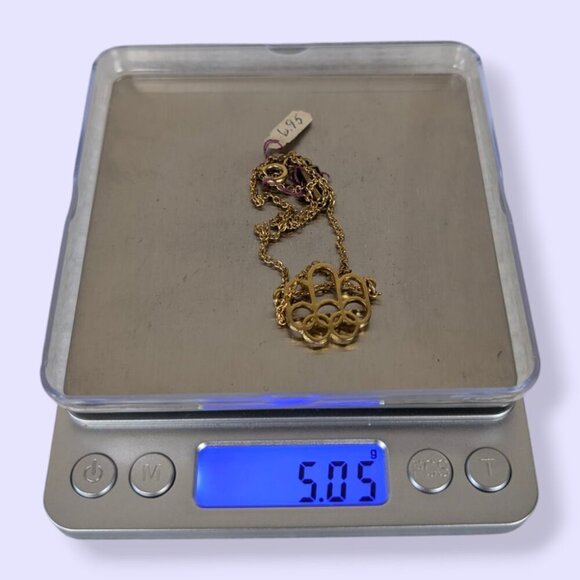 V. Montreal 1976 Olympics Logo Necklace - Picture 12 of 12